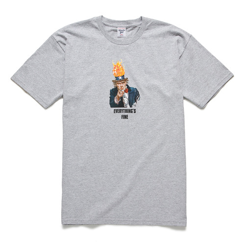 [ACAPULCO GLOD] &quot;Everything&#039;s&quot; Fine Tee [Grey]
