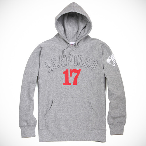 ACAPULCO GOLD &quot;Hell Cat Pull Over Hoodie&quot; [Heather Grey]