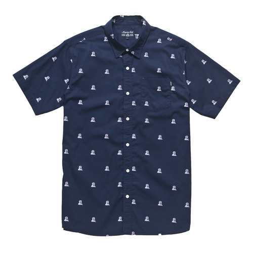 [ACAPULCO GOLD] &quot;Mandrill&quot; S/S Button Down [Navy]