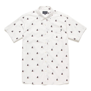 [ACAPULCO GOLD] &quot;Mandrill&quot; S/S Button Down [White]